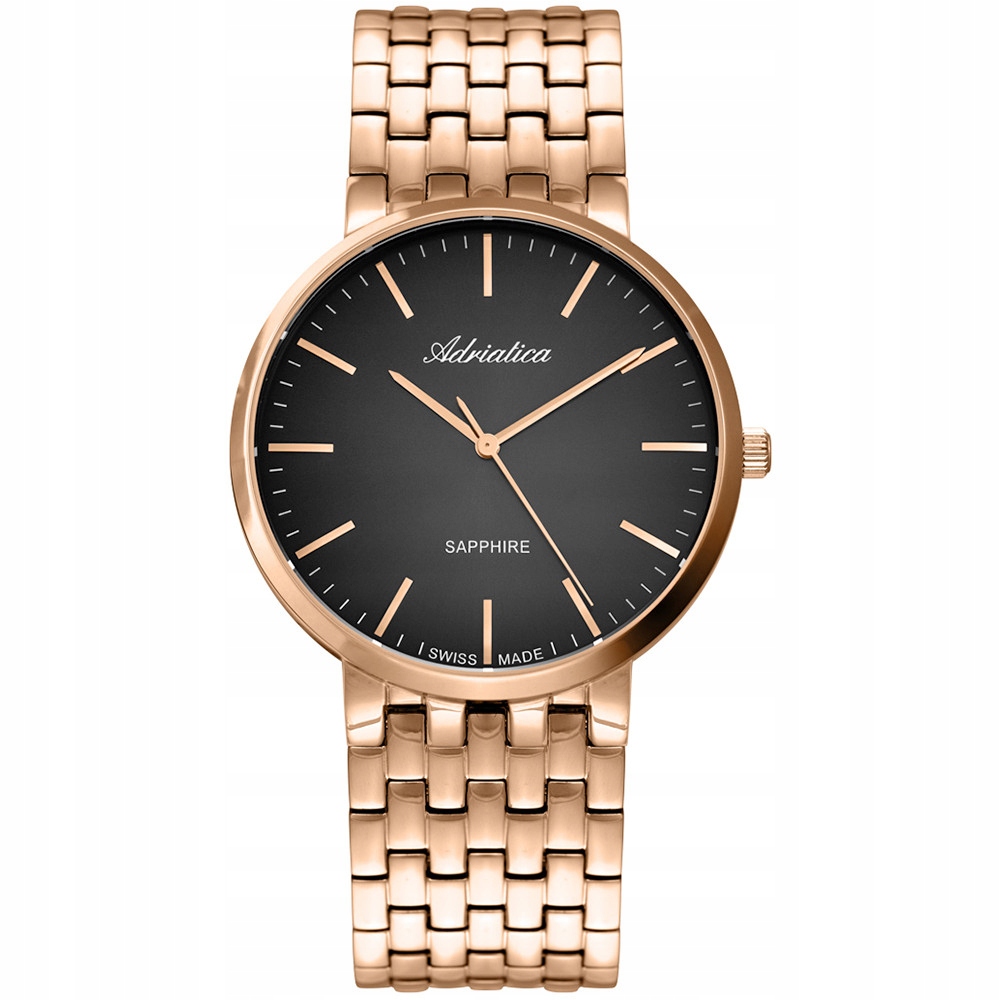 Pánské Hodinky Adriatica A1281.9116Q růžové zlato