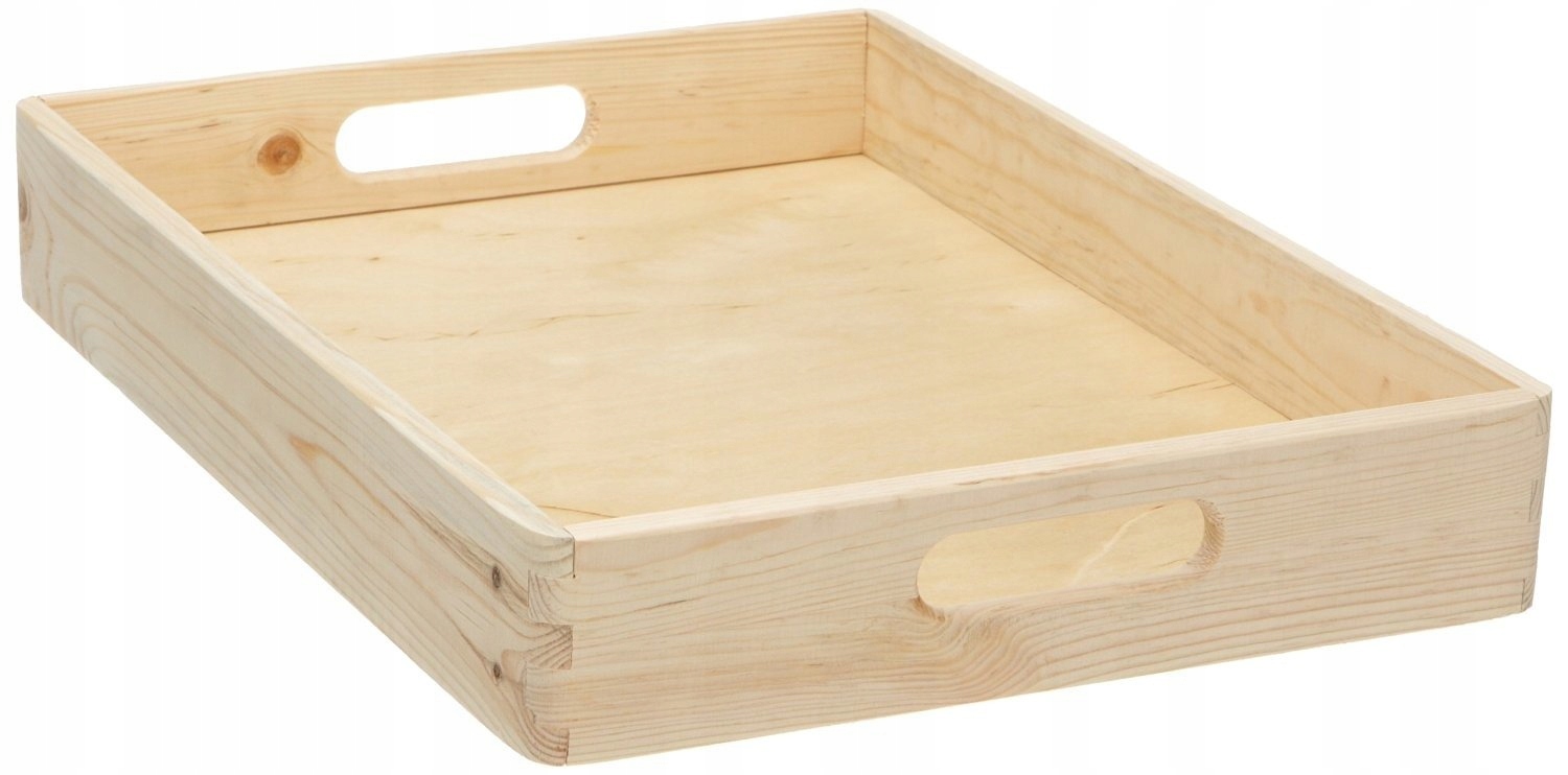 

Taca drewniana z wysokim rantem 40x30x7 Zeller