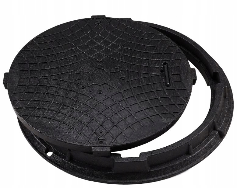 WŁAZ STUDNI 60/75CM POKRYWA do SZAMBA +ZAMEK 1,5 T Marka Studzienki