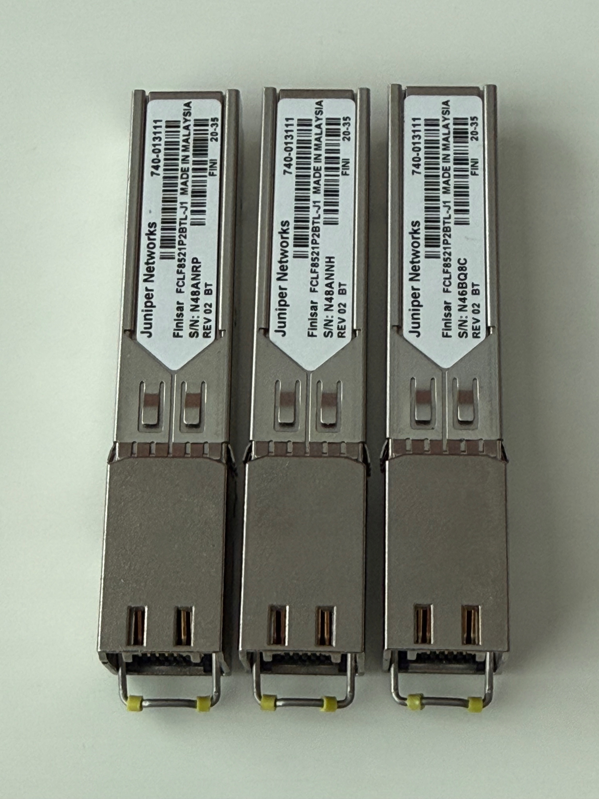 3× Active Copper SFP Finisar FCLF8521P2BTL