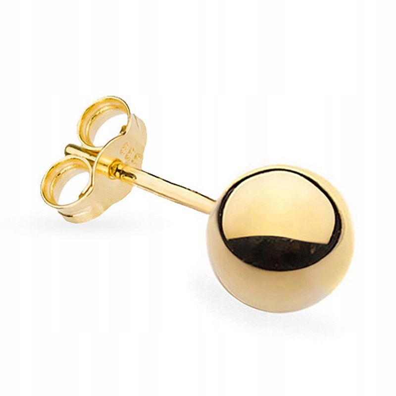 

Złoty Kolczyk pr. 585 Kulka 7mm Sztyft 14k