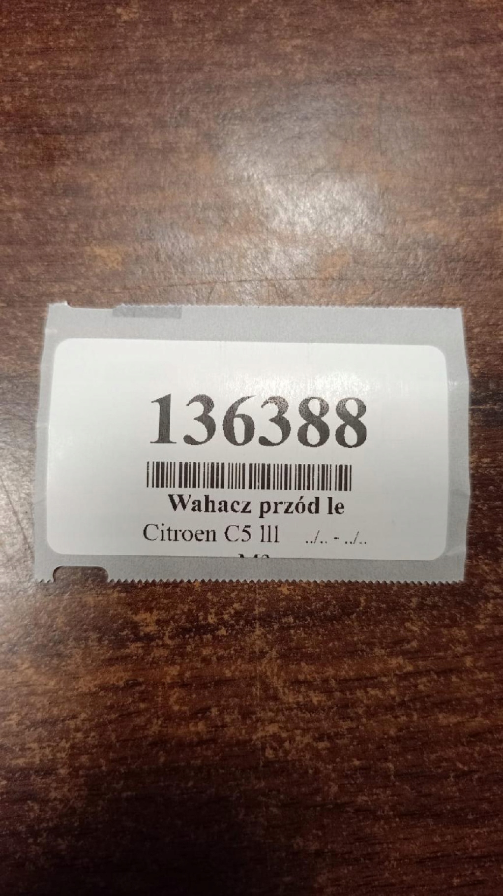 CITROEN C5 III Querlenker des Stoßdämpfers links vorne 9661544680