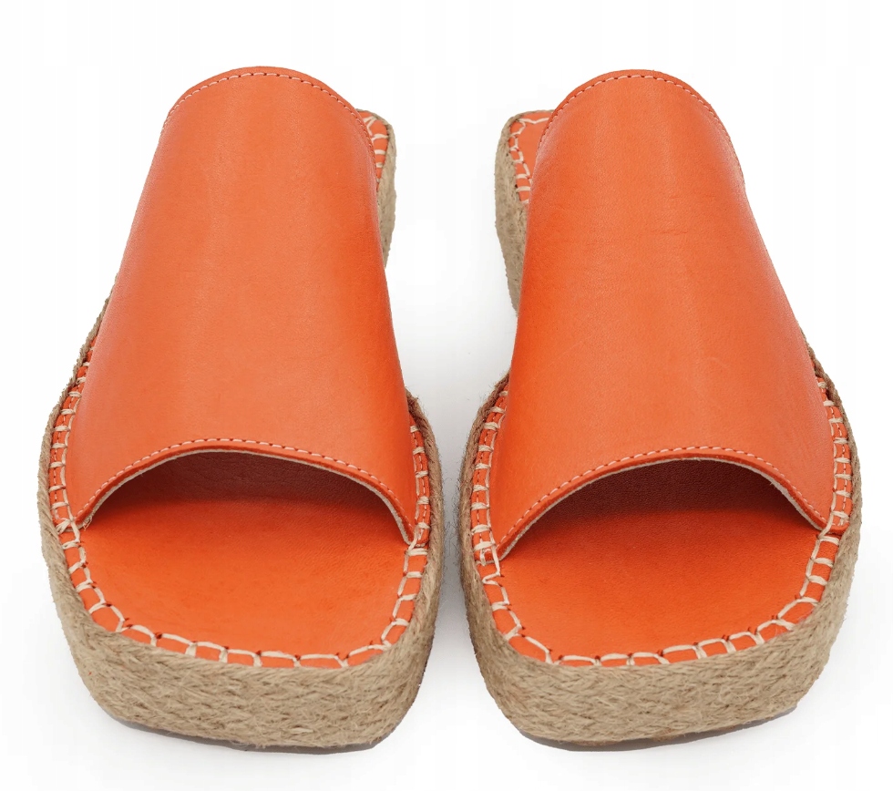 Dámské žabky Nazouváky na platformě, oranžové, 39 J_a