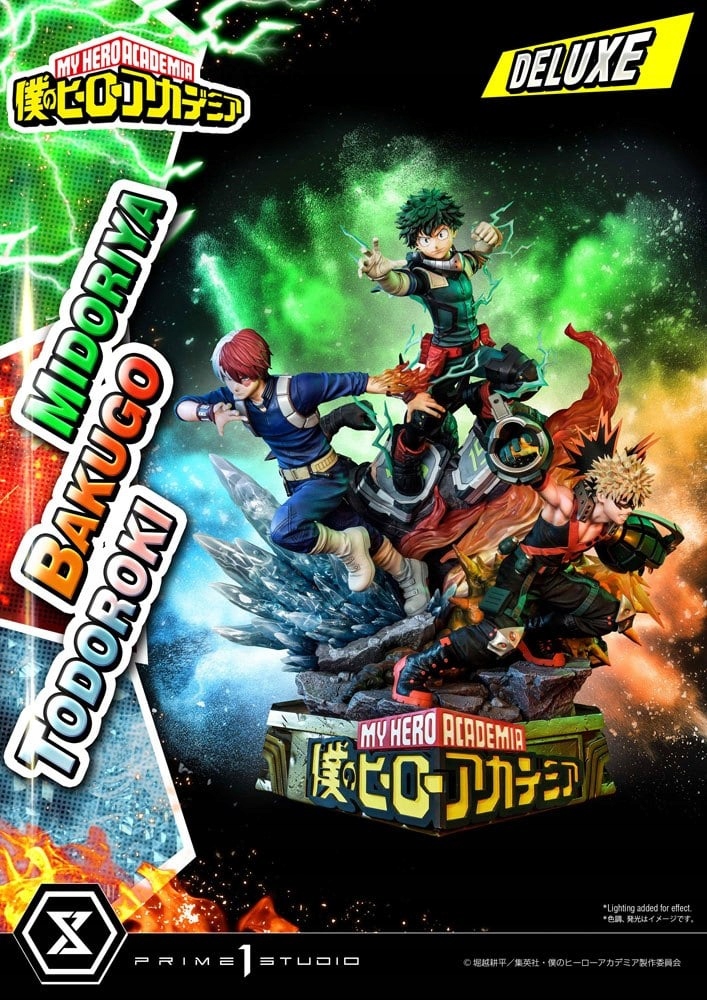 My Hero Academia Midoriya, Bakugo & Todoroki Socha Deluxe 69 cm