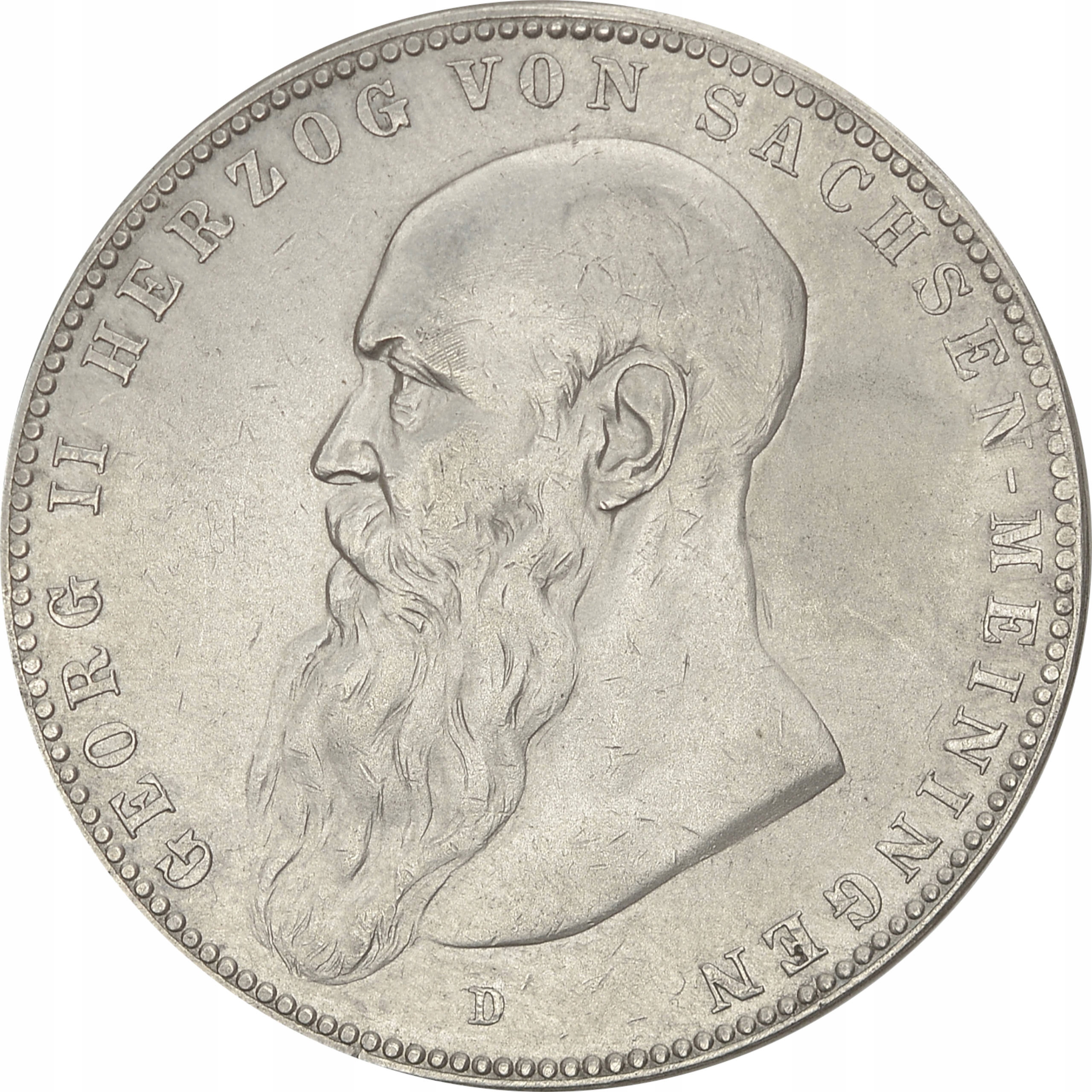 14.db.SAX.- MEININGEN, G.II, 5 MAREK 1908 rzadka