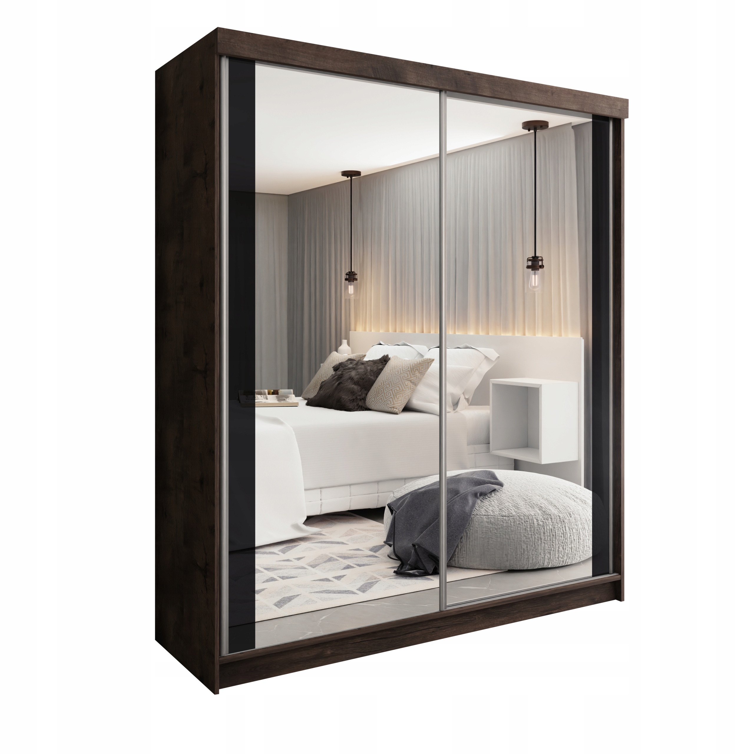 Posuvná Skříň Barcelona B-30 200 tmavě jasan