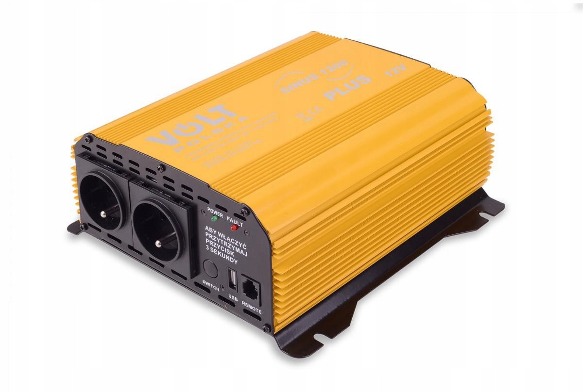 Menič Volt Polska Sinus Plus 1200 12V/230V 600/1200W S Usb Diaľkovým Ovládaním
