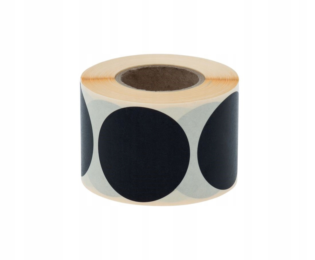 

Naklejki okrągłe Fi 50mm 500szt Czarne