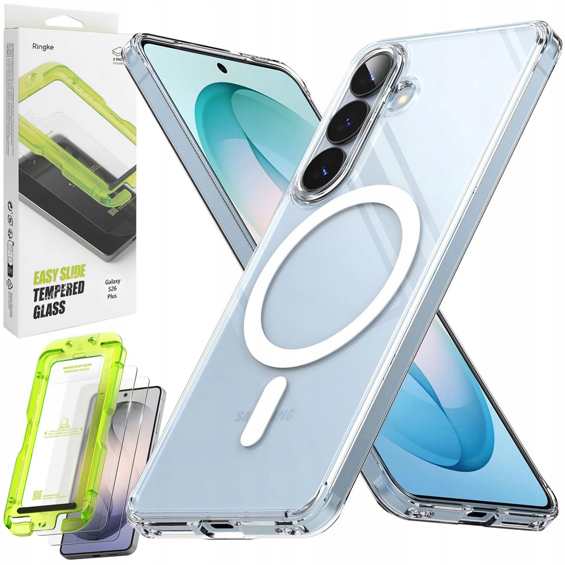 Ringke: Pouzdro Fusion Magnetic +2x Sklo pro Samsung Galaxy S26+ Plus