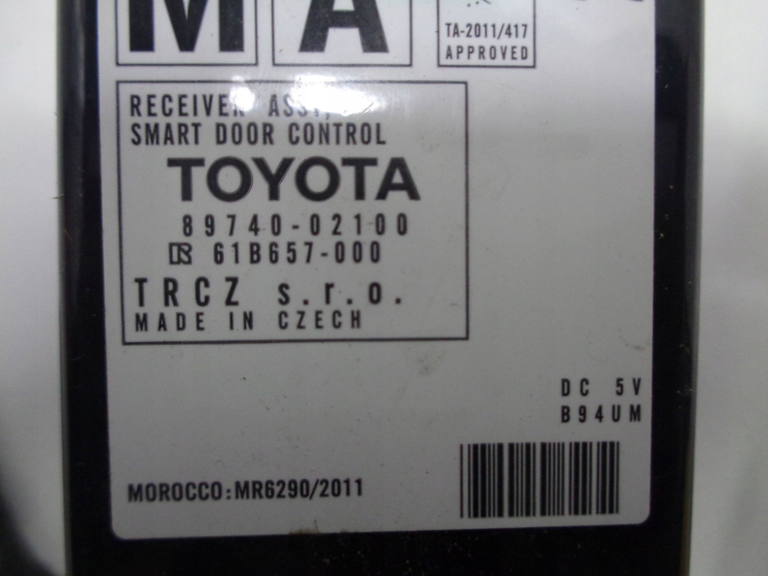TOYOTA AURIS II module control unit door 14-18R