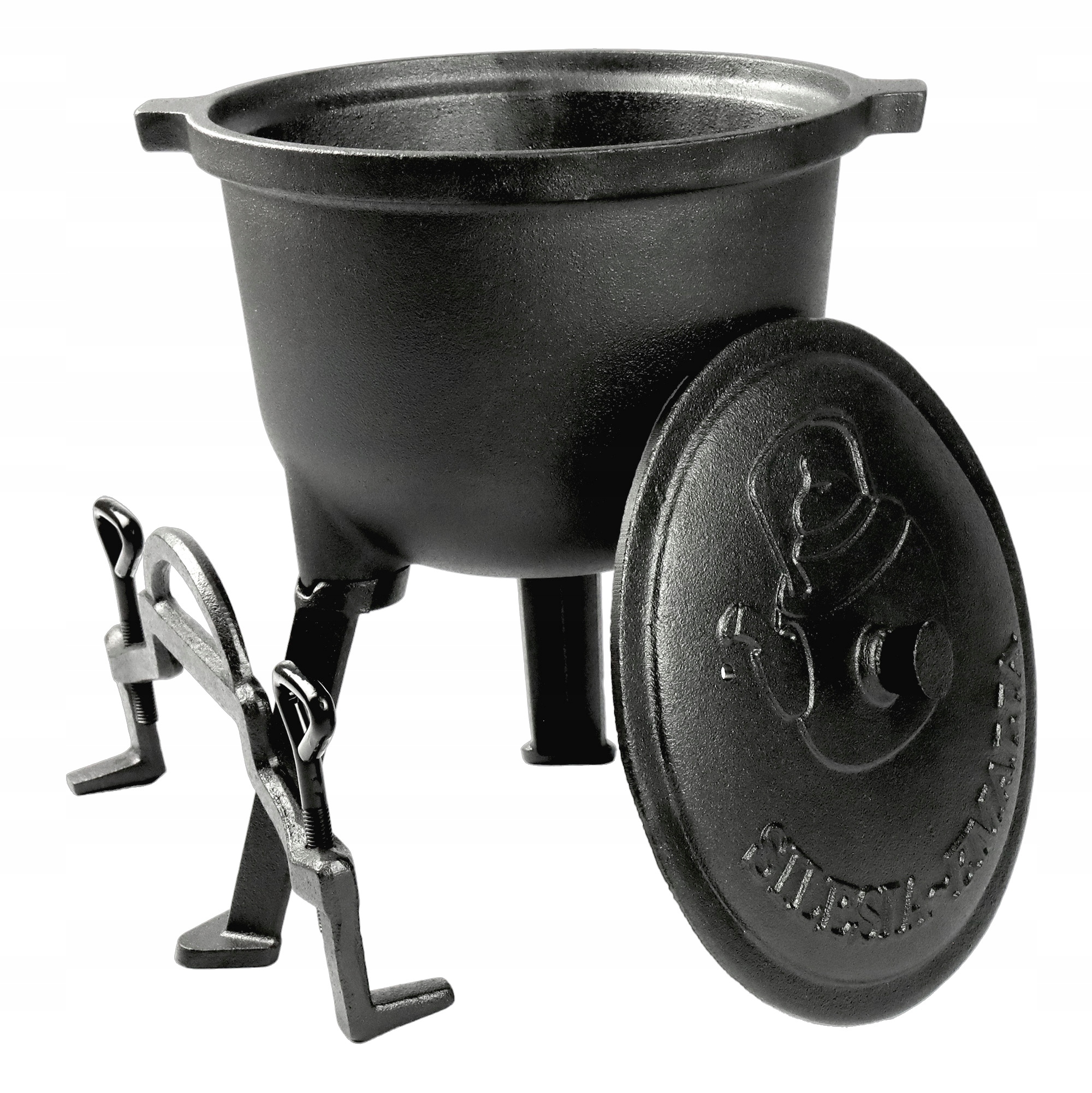 Litinový Kotlík, Lovecký Maďarský Hrnec Na Stojící Oheň, 4 L, Premium