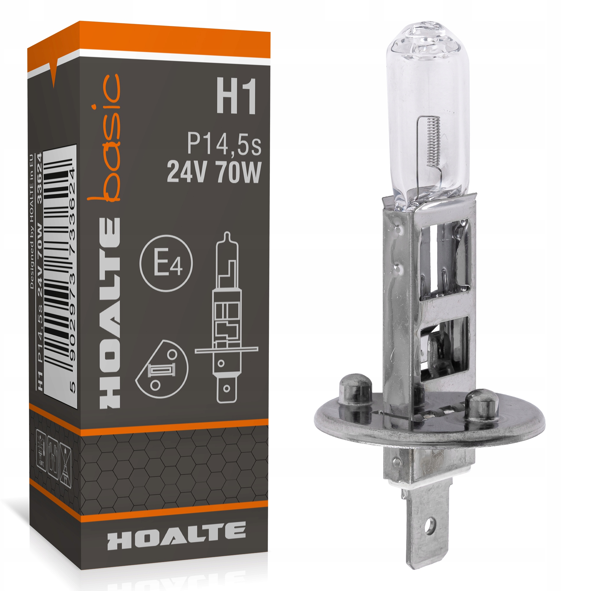 

Żarówka H1 Hoalte 24V 70W P14.5s E4 ciężarówka Tir