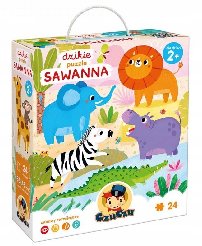 

CzuCzu Dzikie puzzle Sawanna 2+