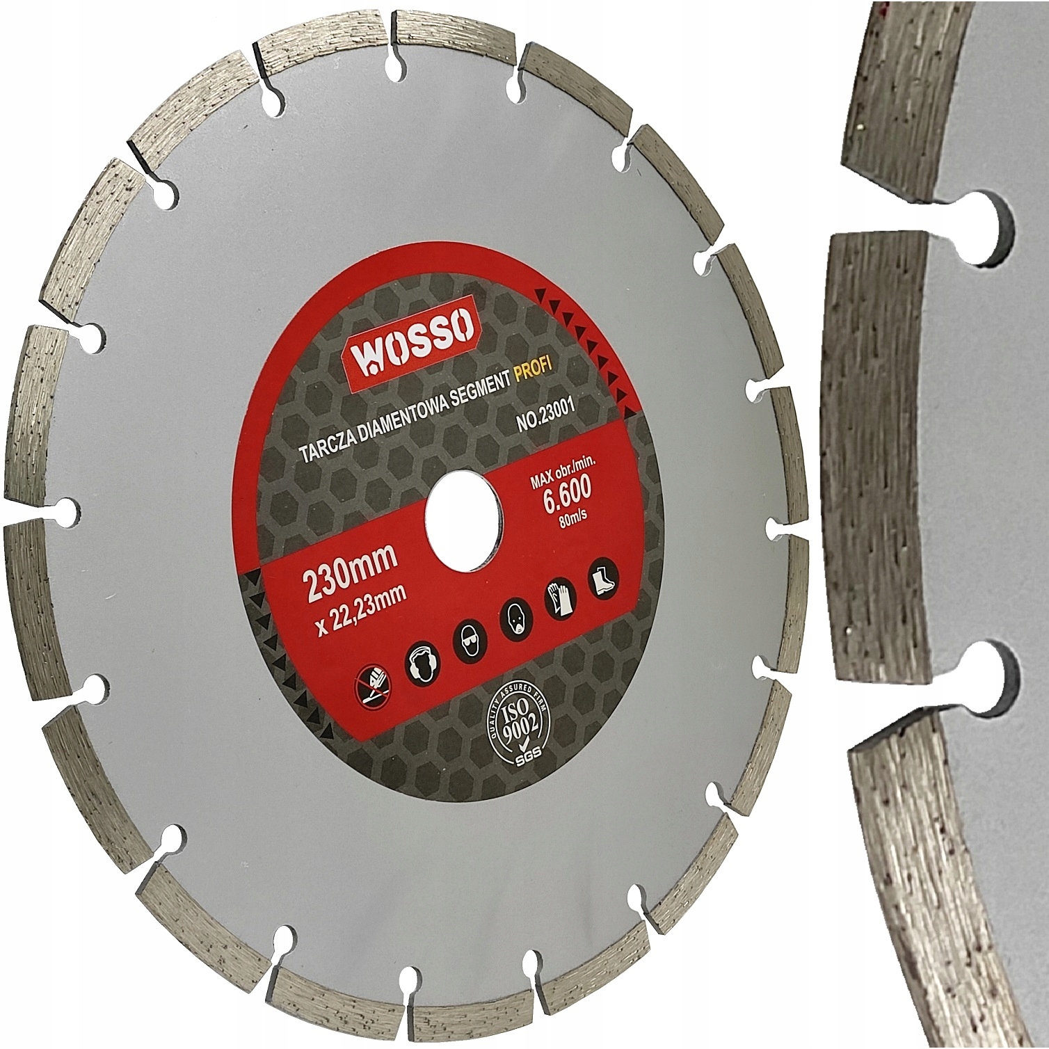 

Tarcza Diamentowa Do Betonu Cegły Segmentowa 230MM