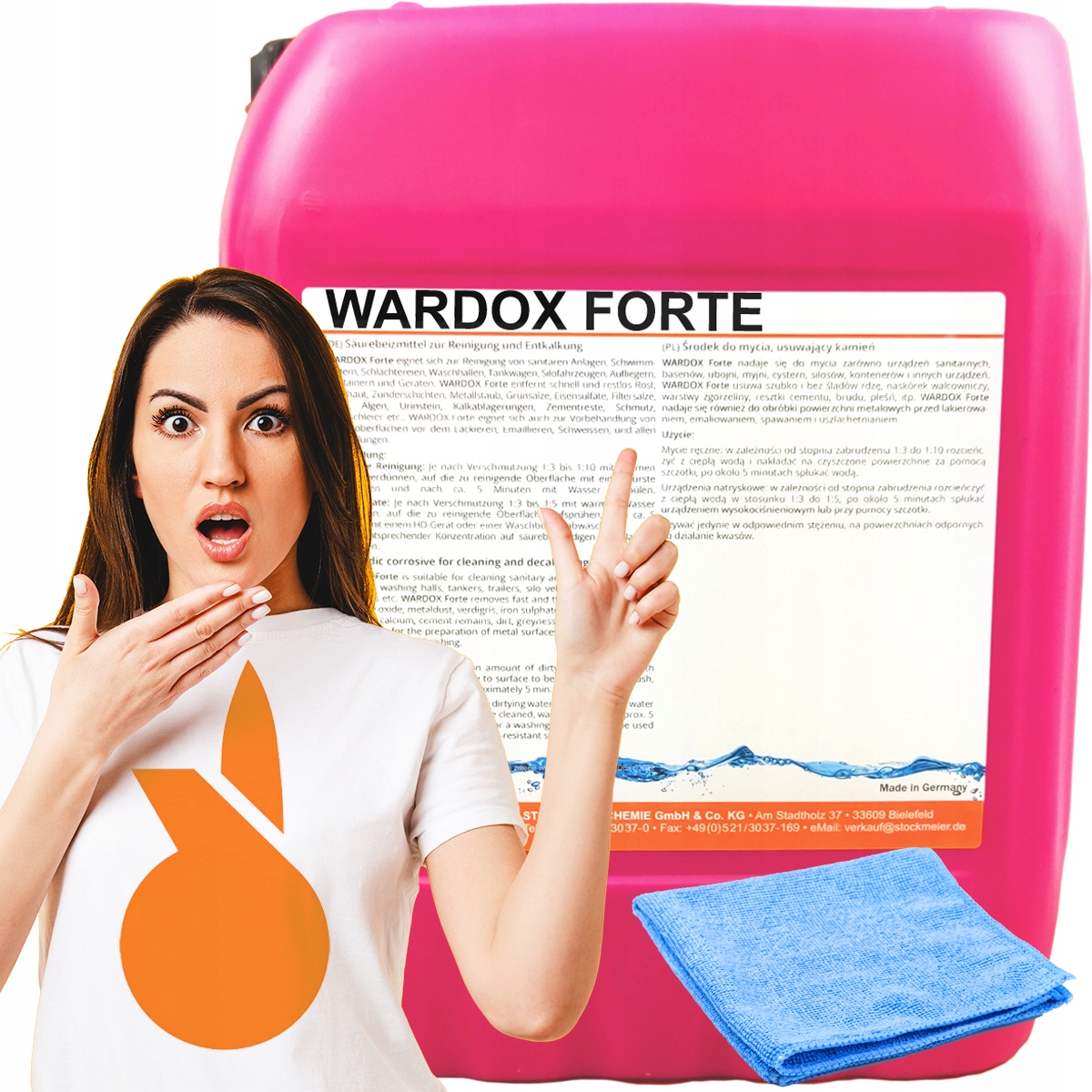 Сильная кислота для мытья дисков и ALU WARDOX FORTE 12kg