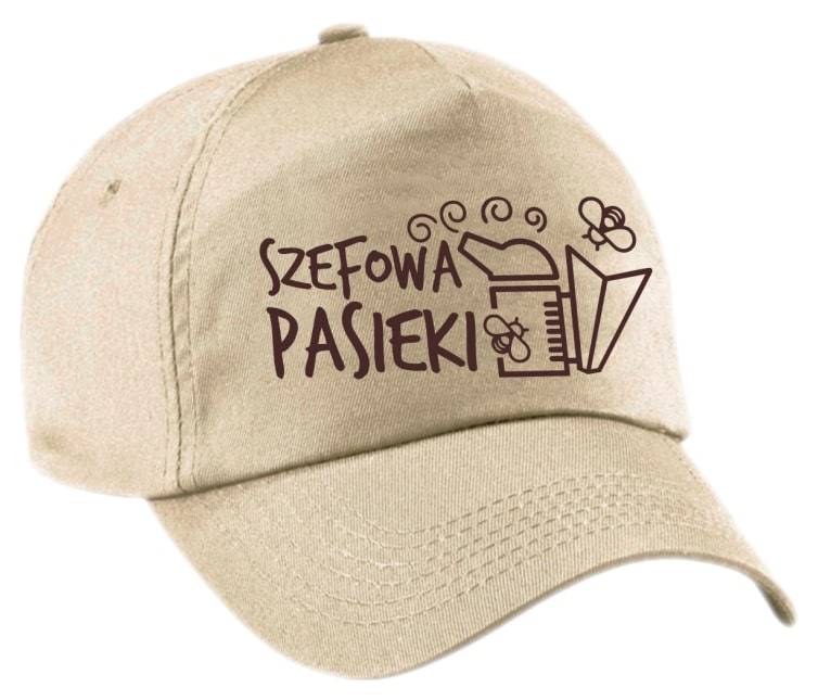 

Czapka z daszkiem "Szefowa Pasieki", beż