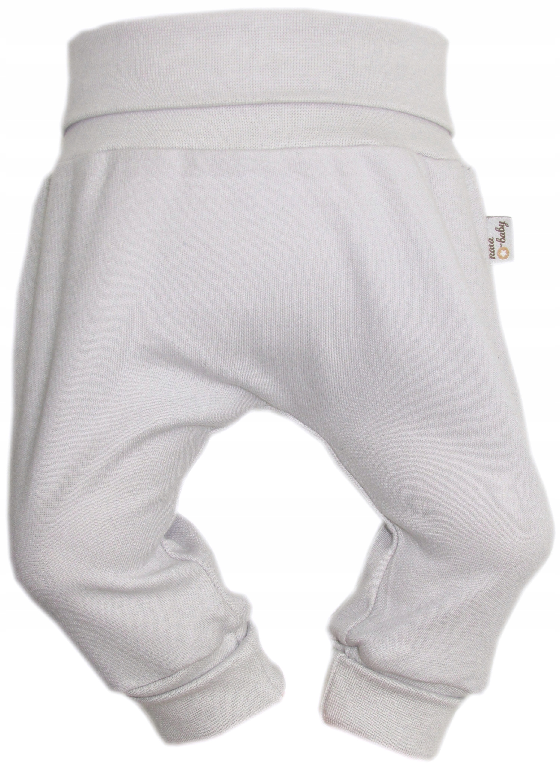 PÓŁŚPIOCHY BEZ STÓP SPODNIE BAGGY 68 POPIELATY /30a/