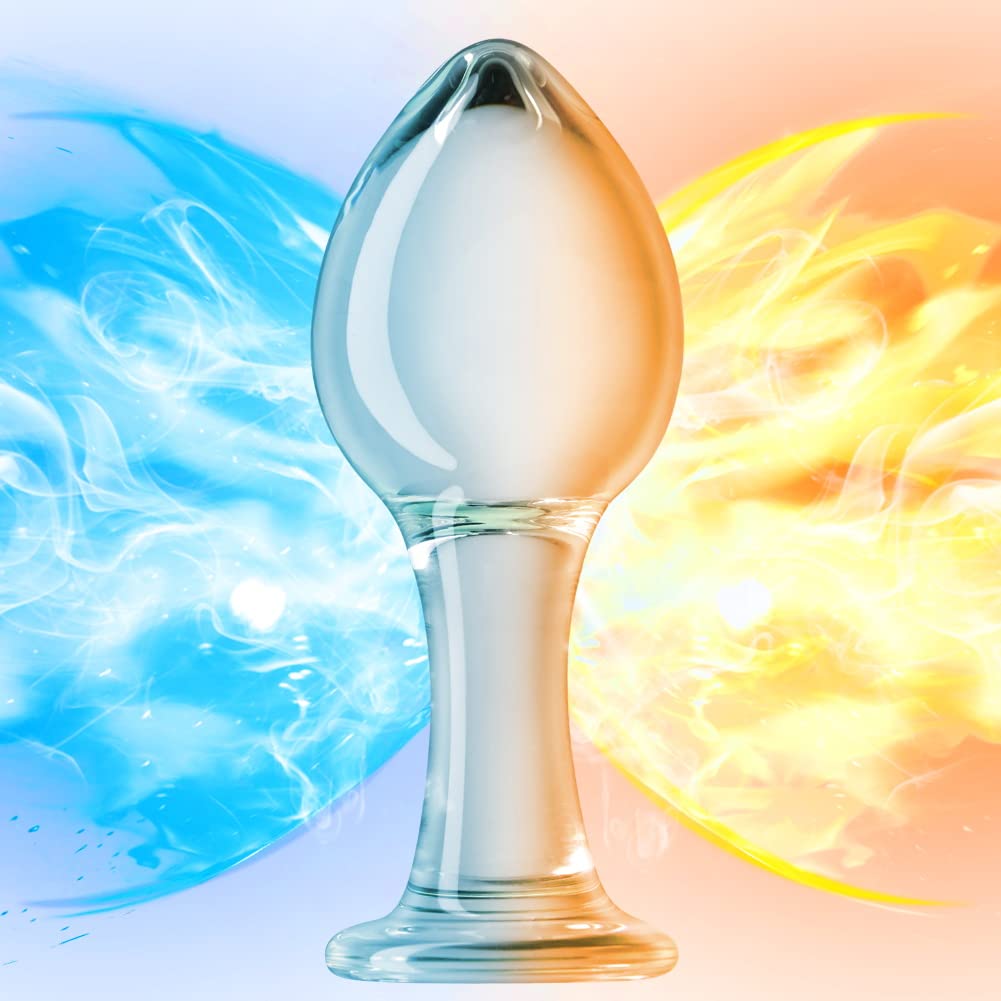 SXOVO Szklany Dildo Buttplug Trener Stymulator G-Punkt Analsex Zabawka — miniatura 6