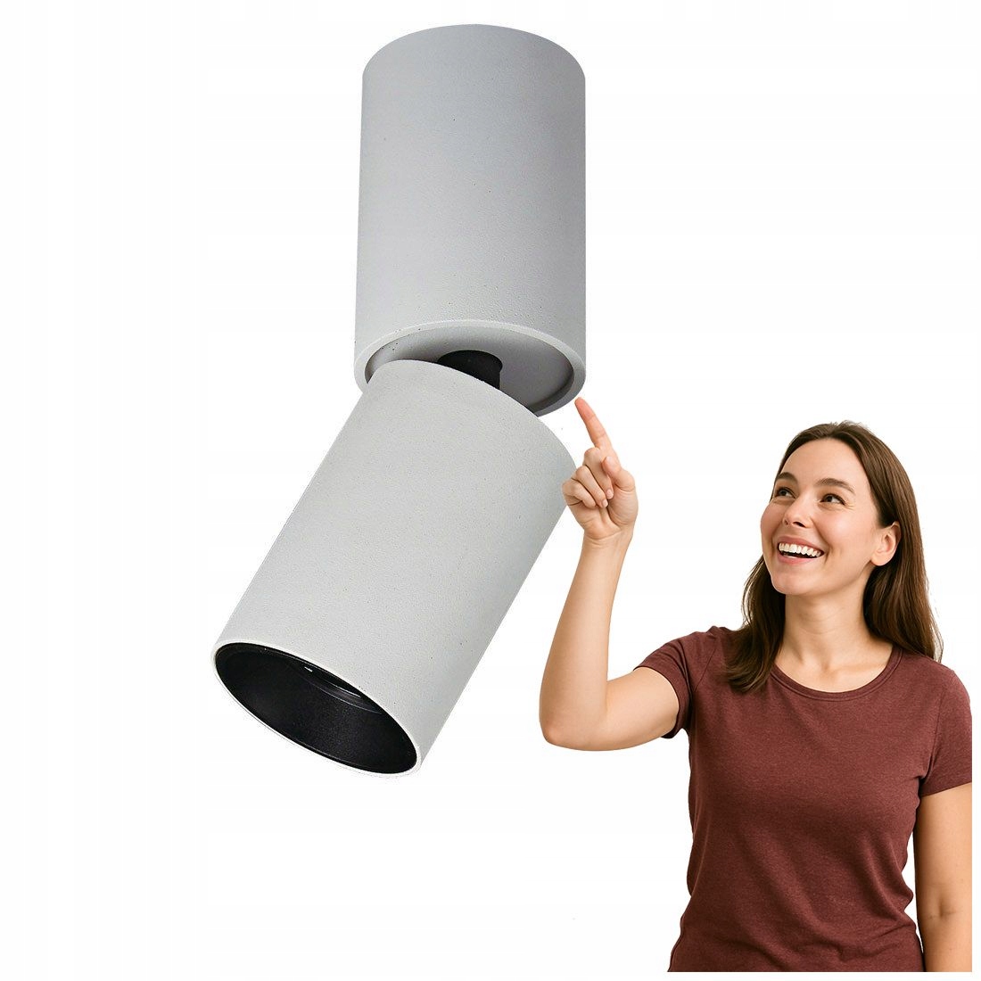 Led reflektor Lunaro Biely-Čierny 12W, Moderný Italux