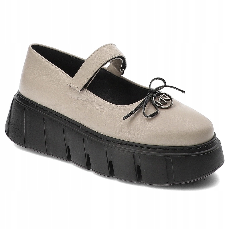 Béžové polobotky Karino Elegantní dámská obuv