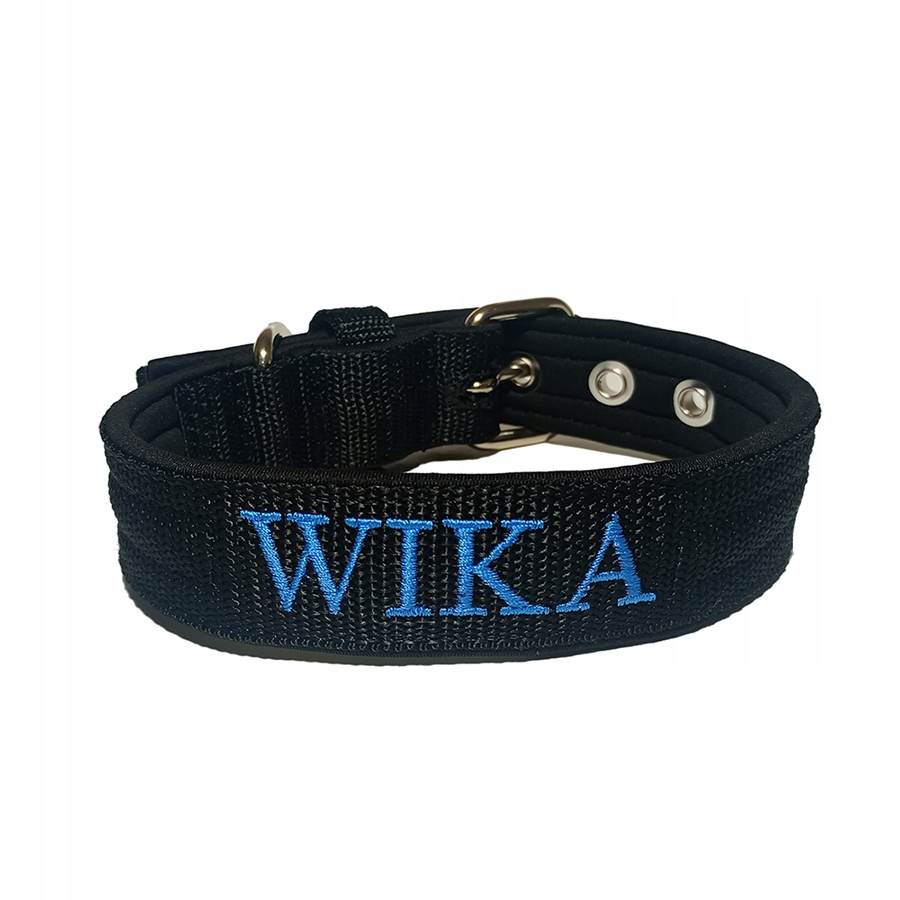 Levně Obojek s výšivkou a podšívkou – páska 3 cm