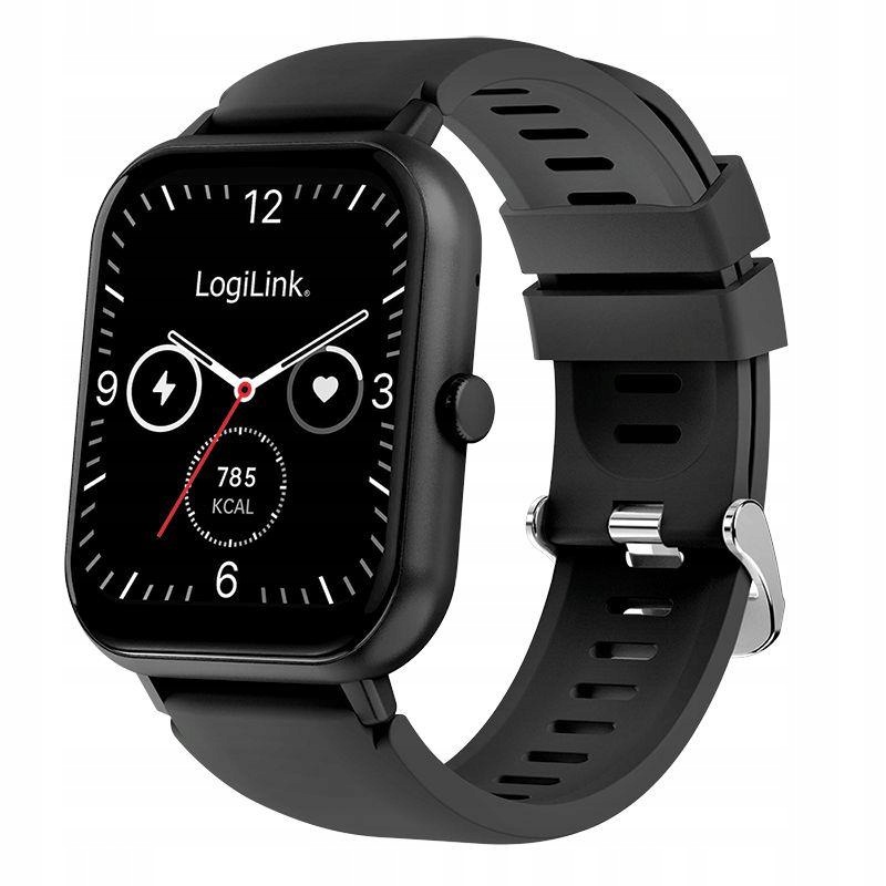 Smartwatch LogiLink SW0001B 1,83" LCD Bt 5.2 IP68 czarny