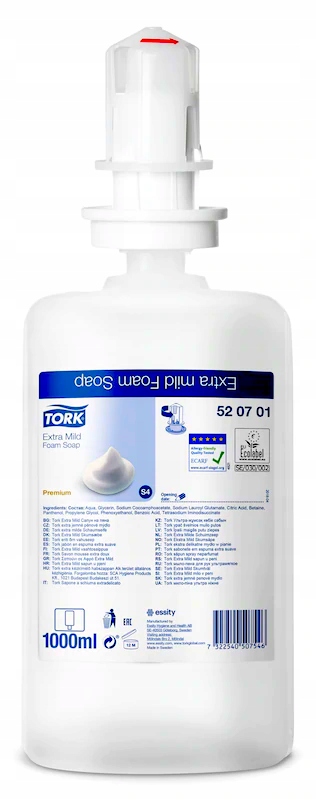 

Tork 520701 ekstradelikatne mydło w piance 1L