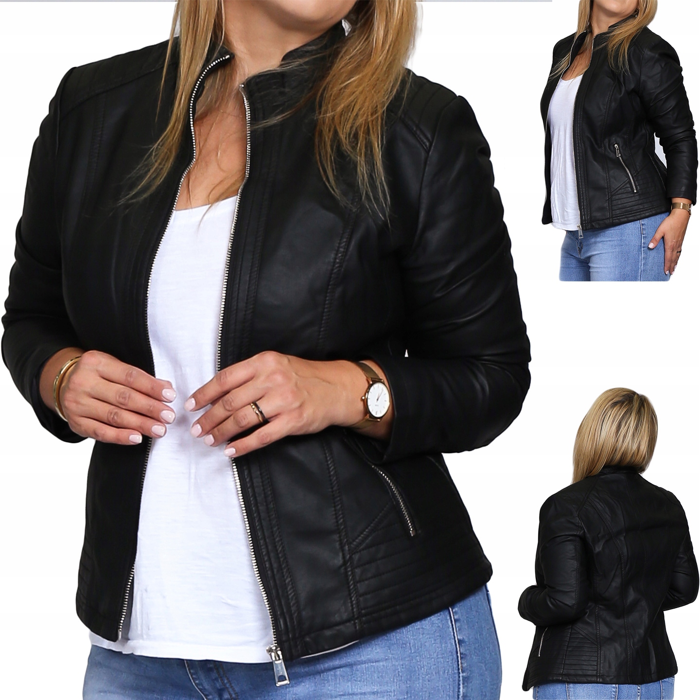 KURTKA RAMONESKA SKÓRZANA DAMSKA SKÓRA 1332/L