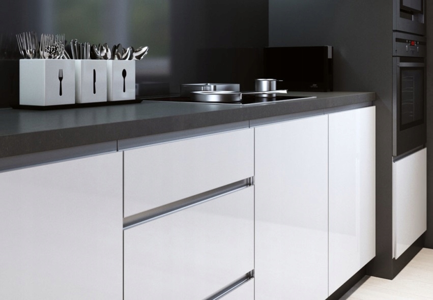 Черные Серебряные скрытые ручки шкафа цинковый сплав кухонный шкаф ручки для выд