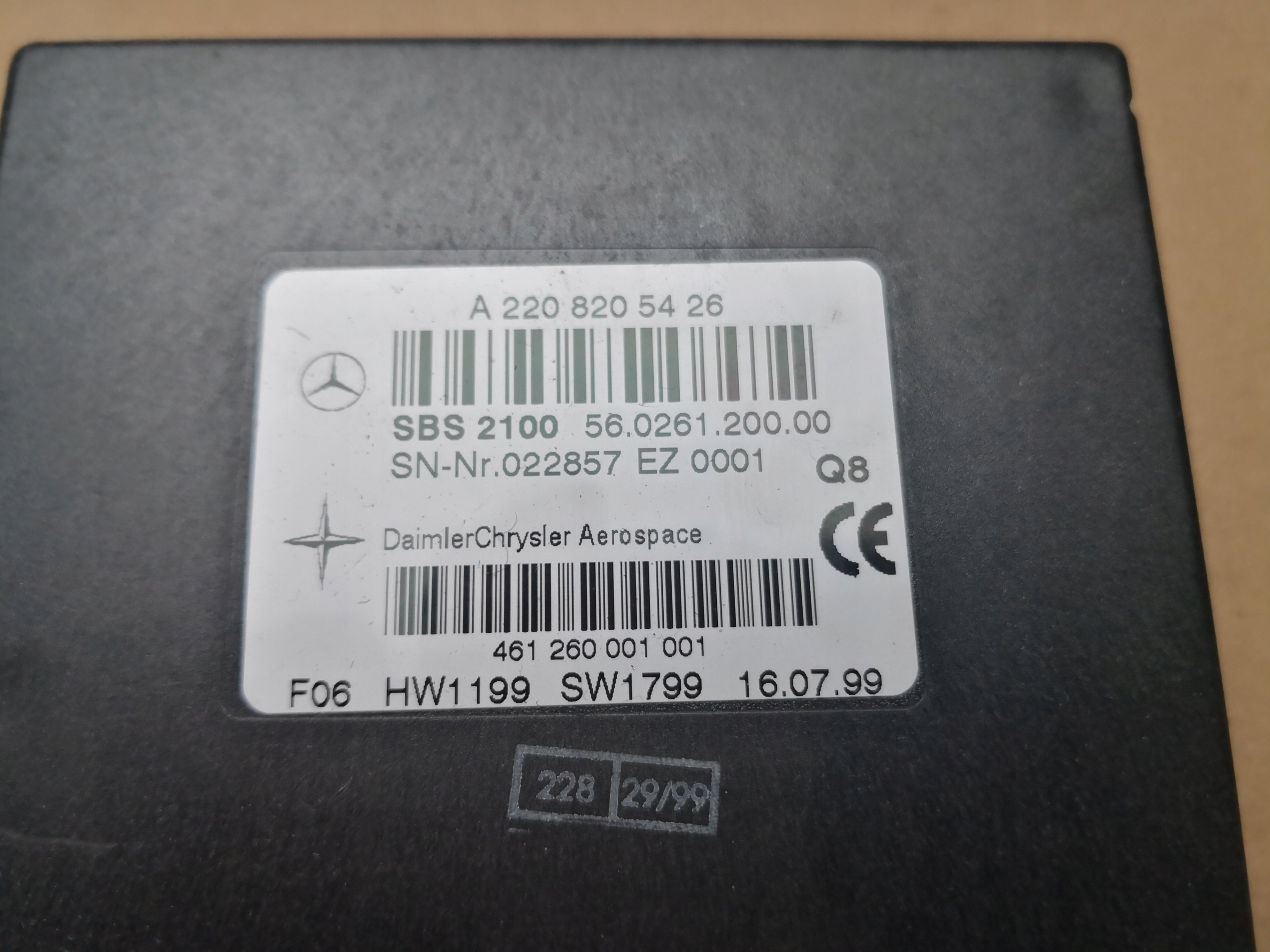 module control unit MERCEDES W220 A2208205426