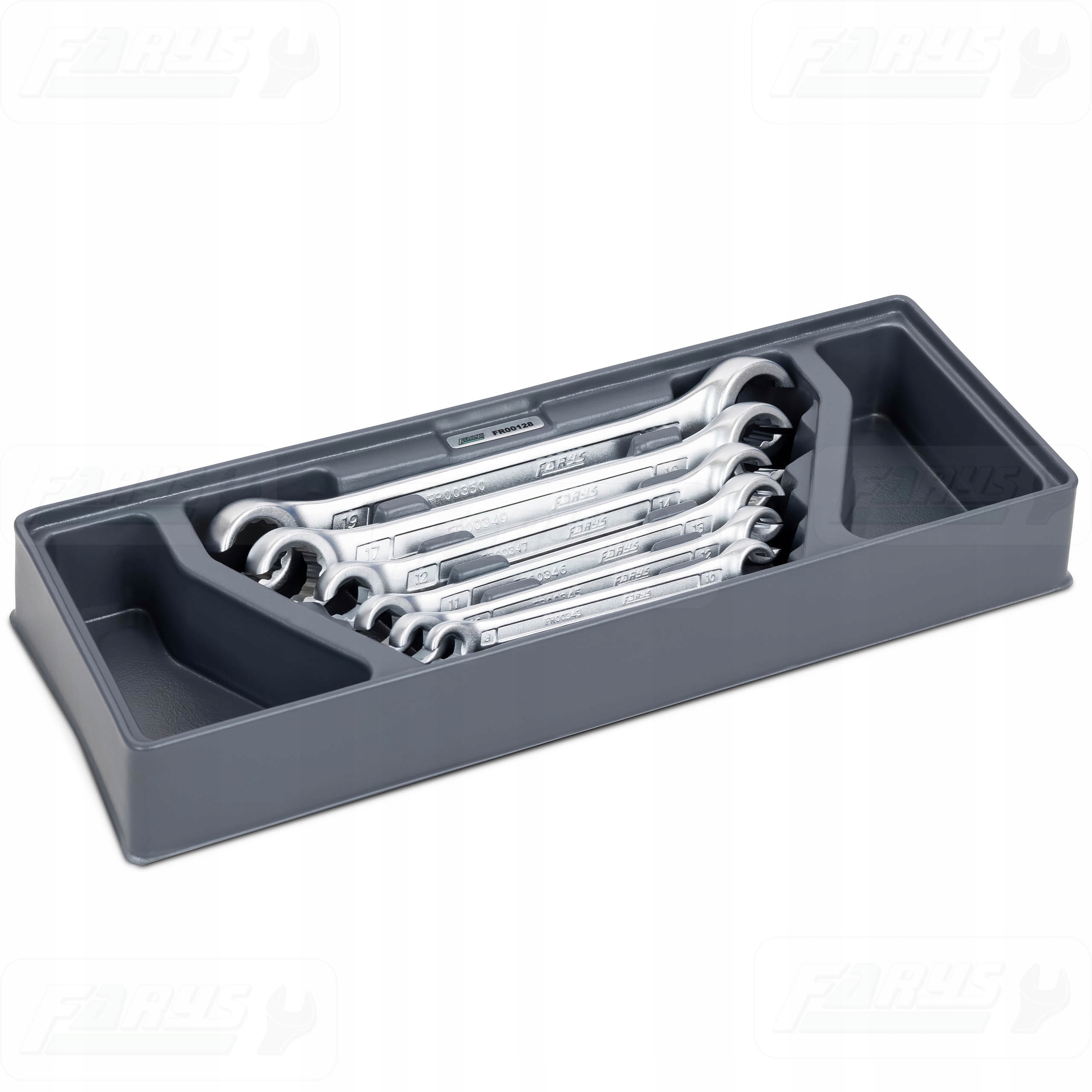 Sada polootevřených očkových klíčů 6 ks. Vložka do skříňky Vybavení Farys