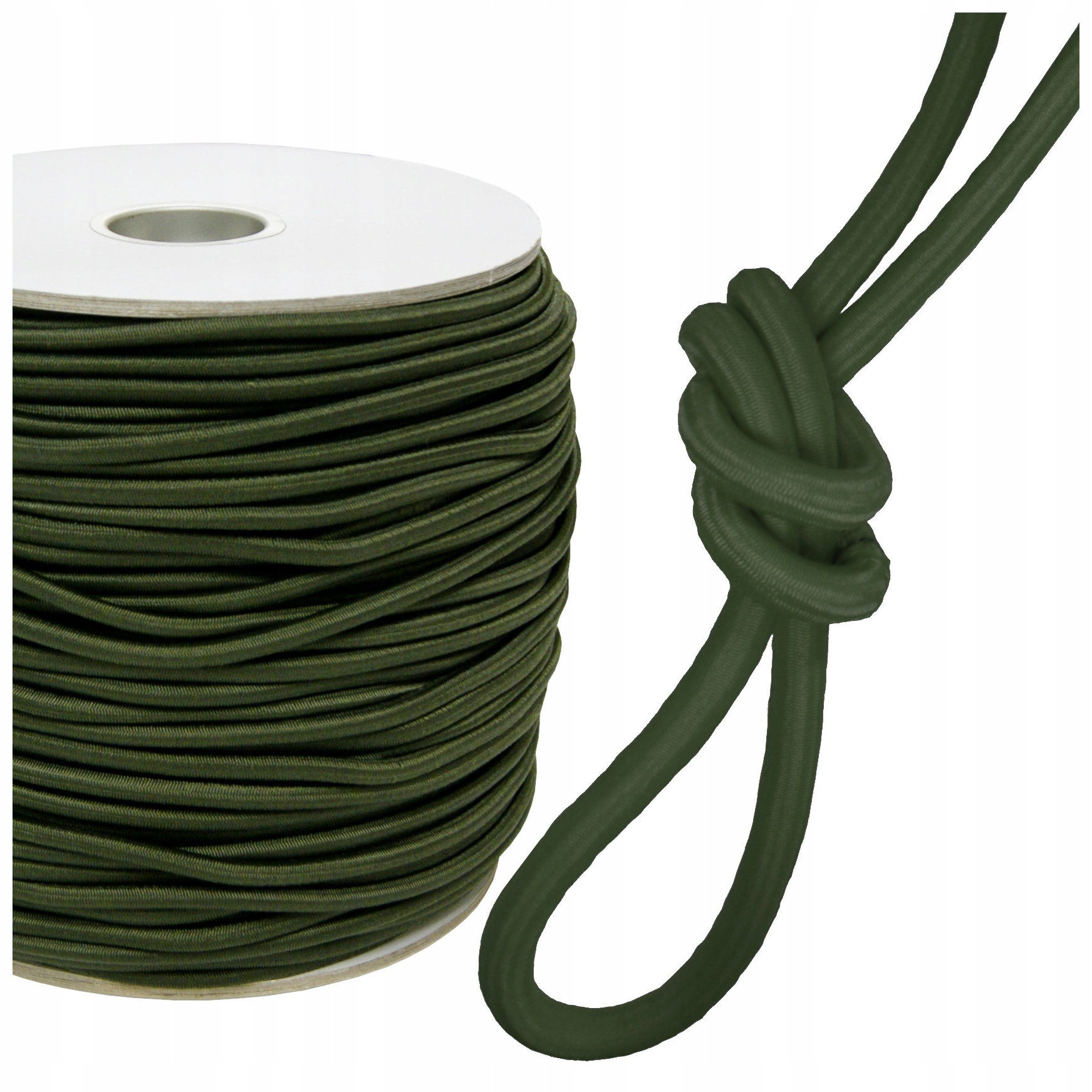 Lano Linka elastická Gumová expandérová guma na plachty zelená 12 mm 80 m