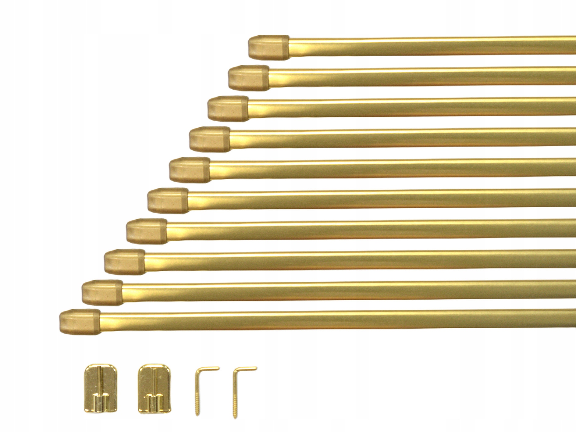 MINI KARNISZ 10 sztuk ZAZDROSTKI złoty 80-120 cm
