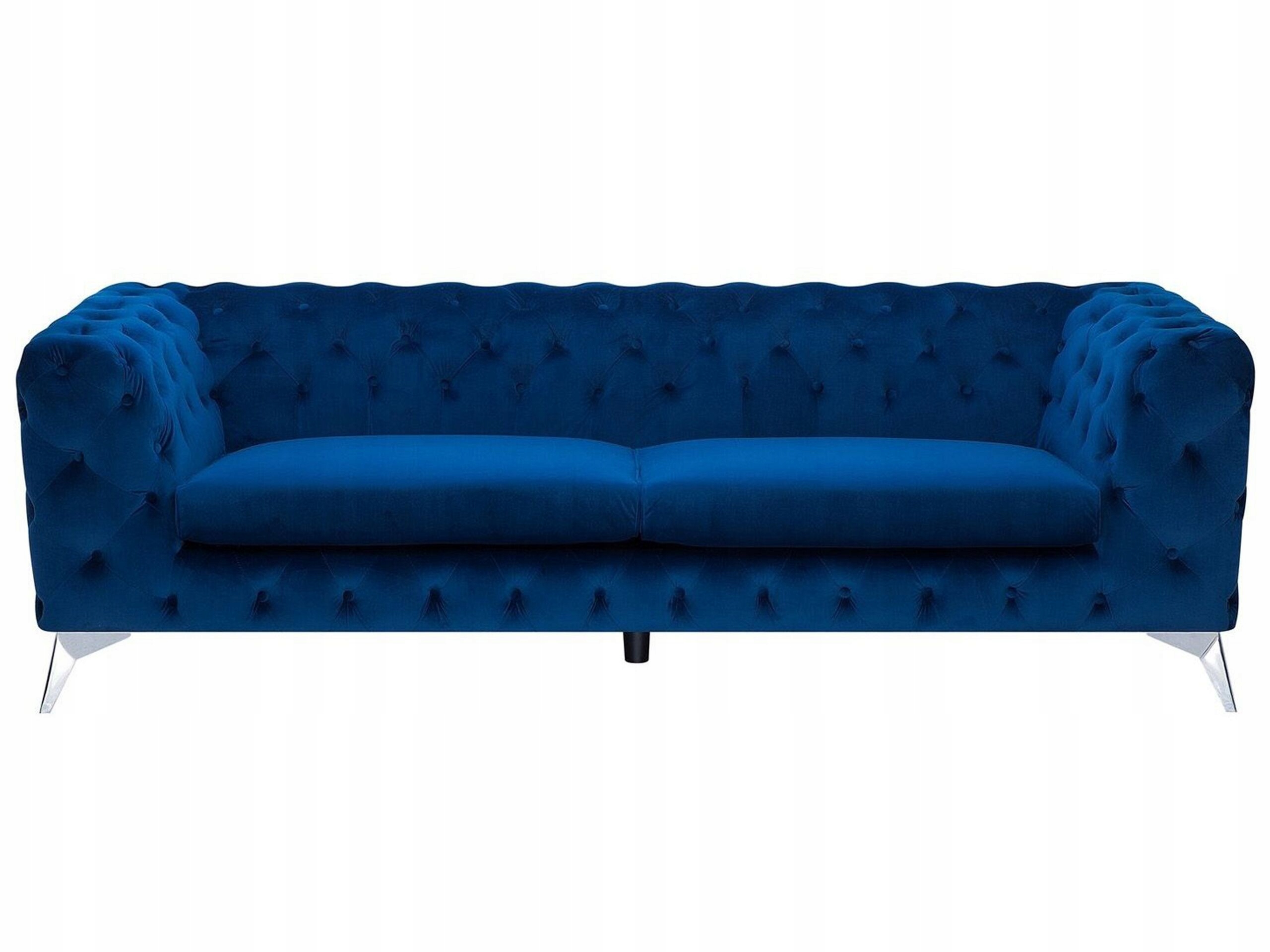 Sofa kanapa welurowa granatowa
