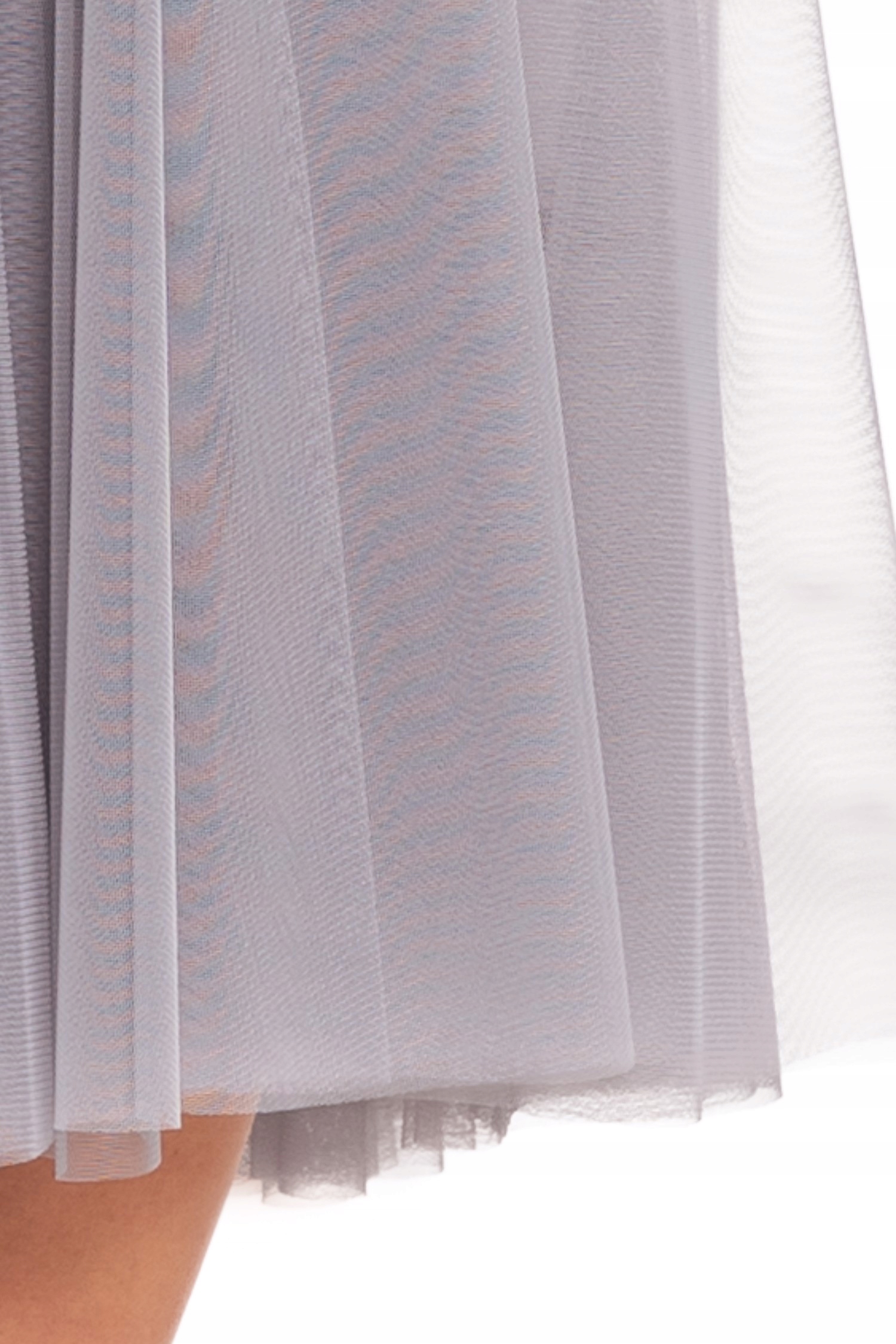 SPÓDNICA TIULOWA DAMSKA BEZ WZORU ELEGANCKA NA GUMCE ZWIEWNA MORAJ L/XL Wzór dominujący bez wzoru