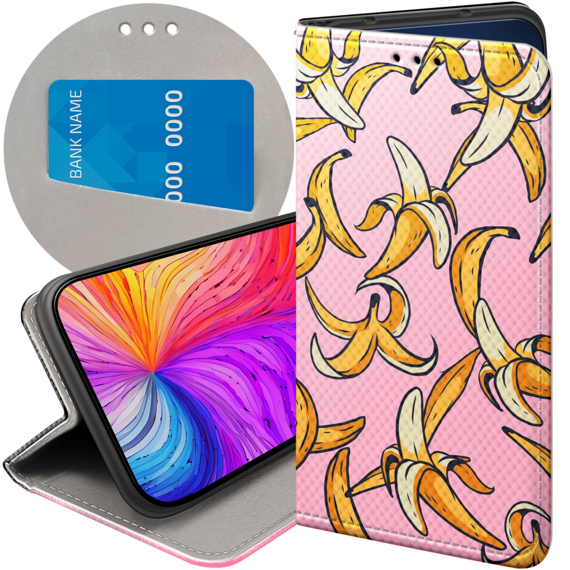 Etui Z Klapką Do Samsung Galaxy J7 2017 Banan Owoc Żółty Futerał Case