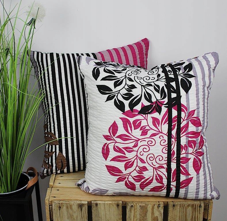 

Poszewka z kory Extra 40x40 100% amarantowe listki