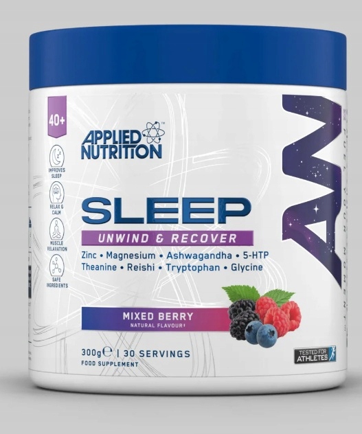 Applied Nutrition Sleep 300g Podpora Spánku 5HTP Hořčík Glycin Reishi