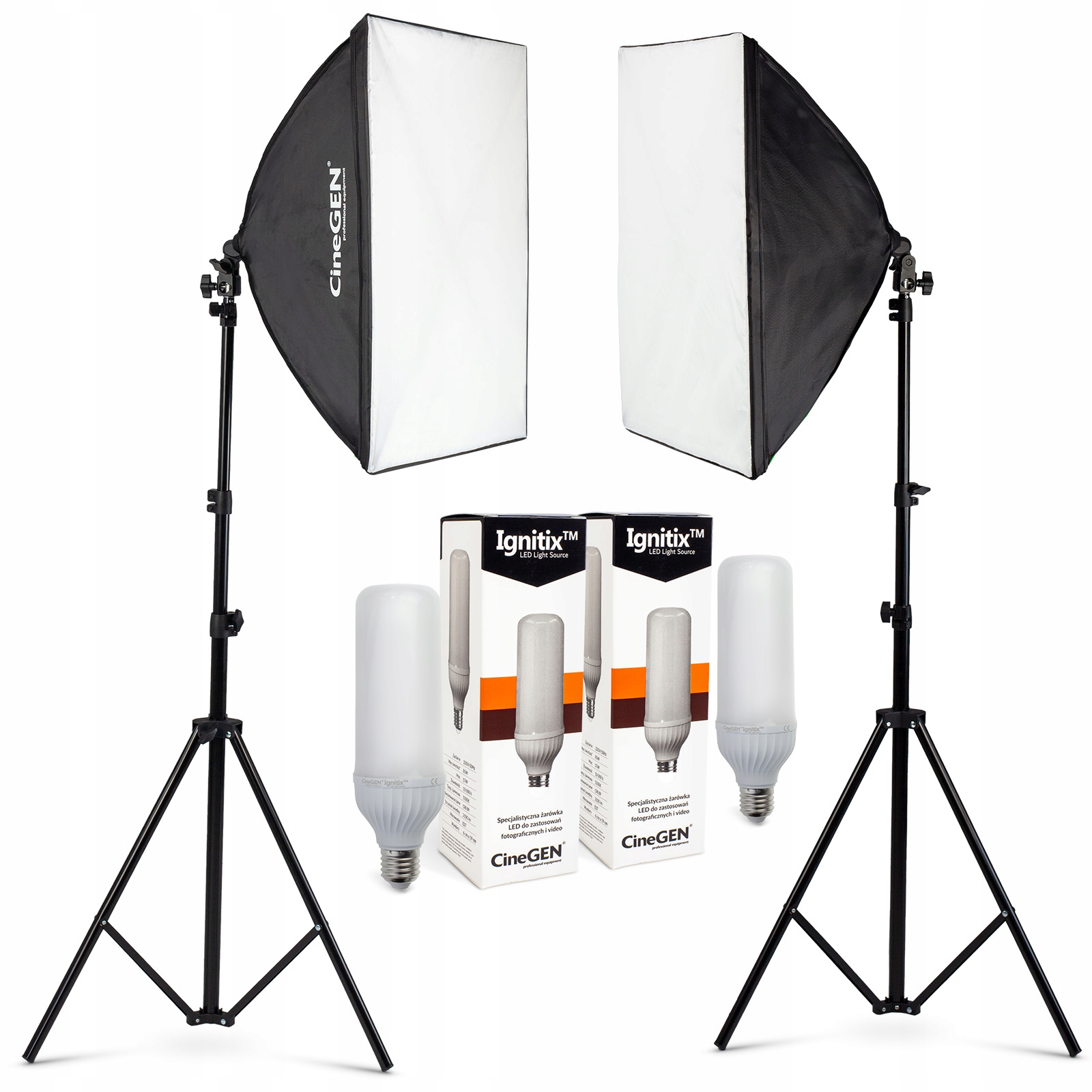 Panolux Zestaw lamp SOFTBOX 40x60 85W LED