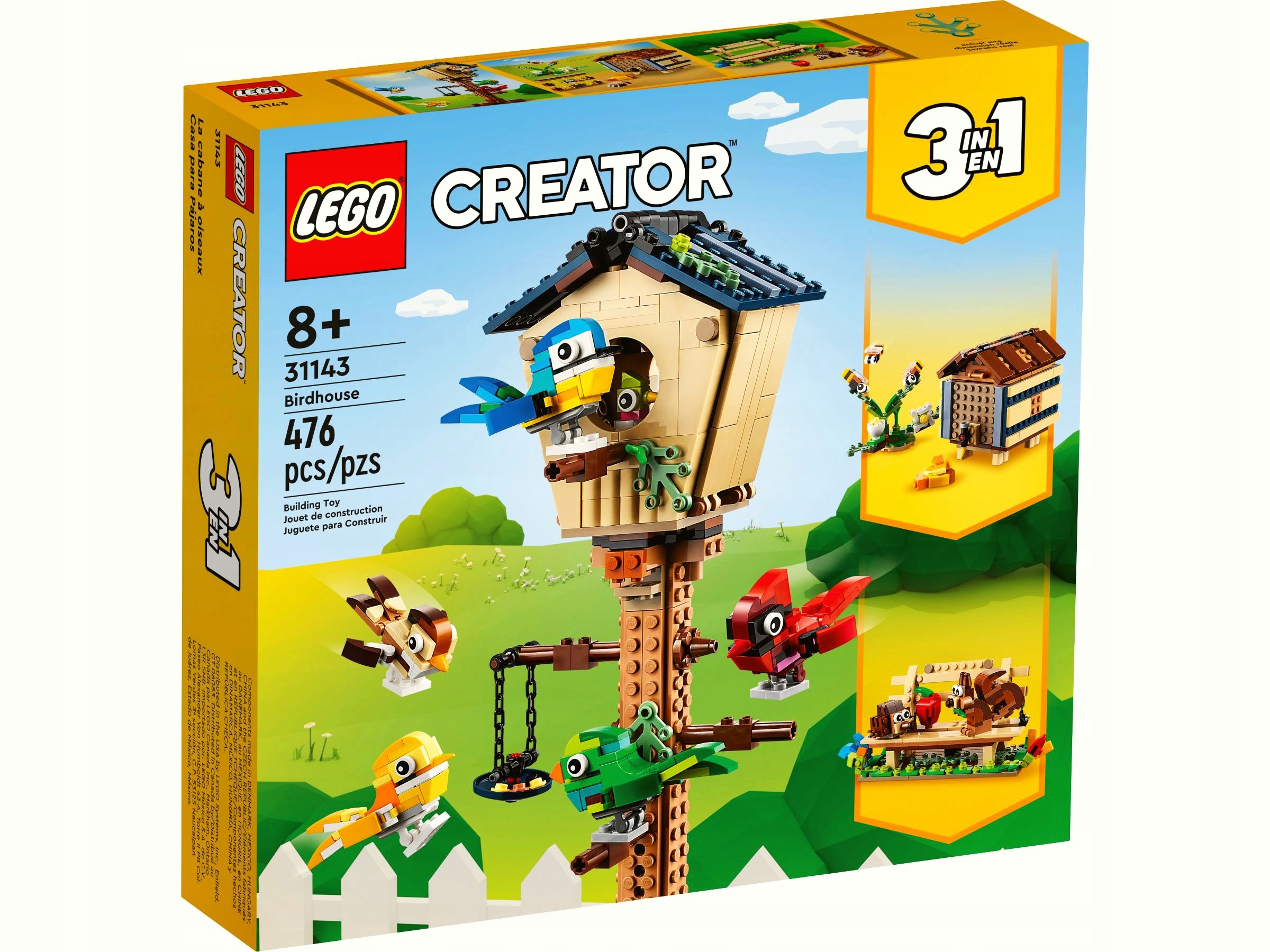 Lego 31143 Creator 3v1 Budka pro ptáky Nové kostky