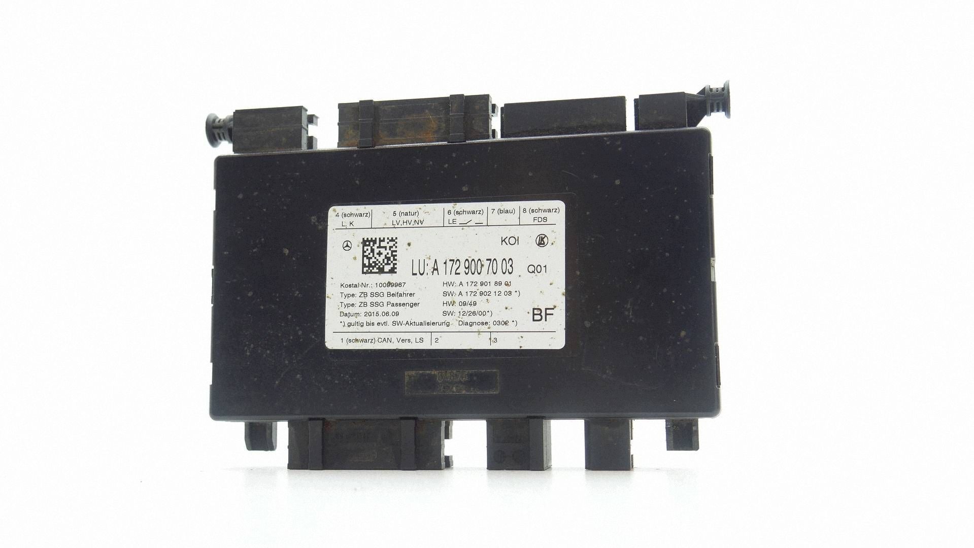 module control unit seat right front MERCEDES W212 W218 LIFT A1729007003