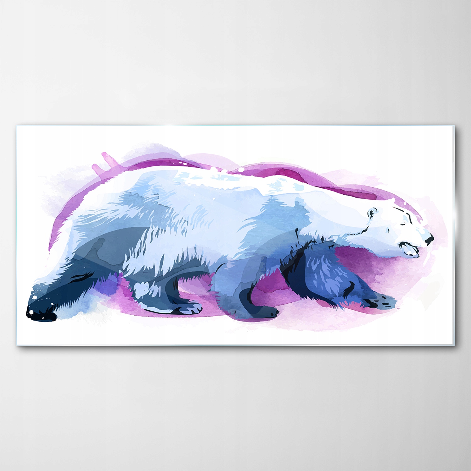 Obraz na skle Dekor Polárny medveď 100x50