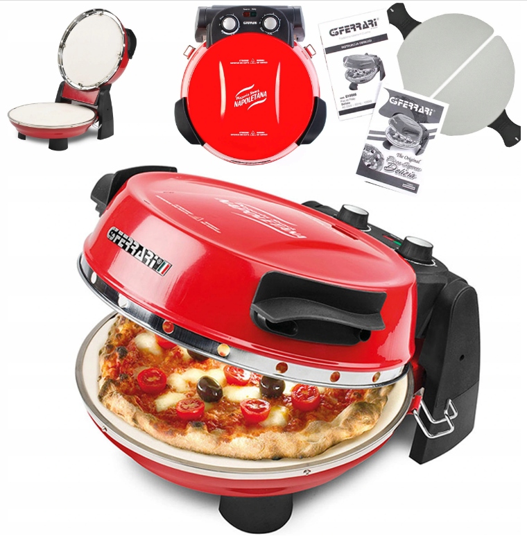 PIEC DO PIZZY G3FERRARI G10032 2 KAMIENIE 5 MINUT 1200W 400°C + EBOOK