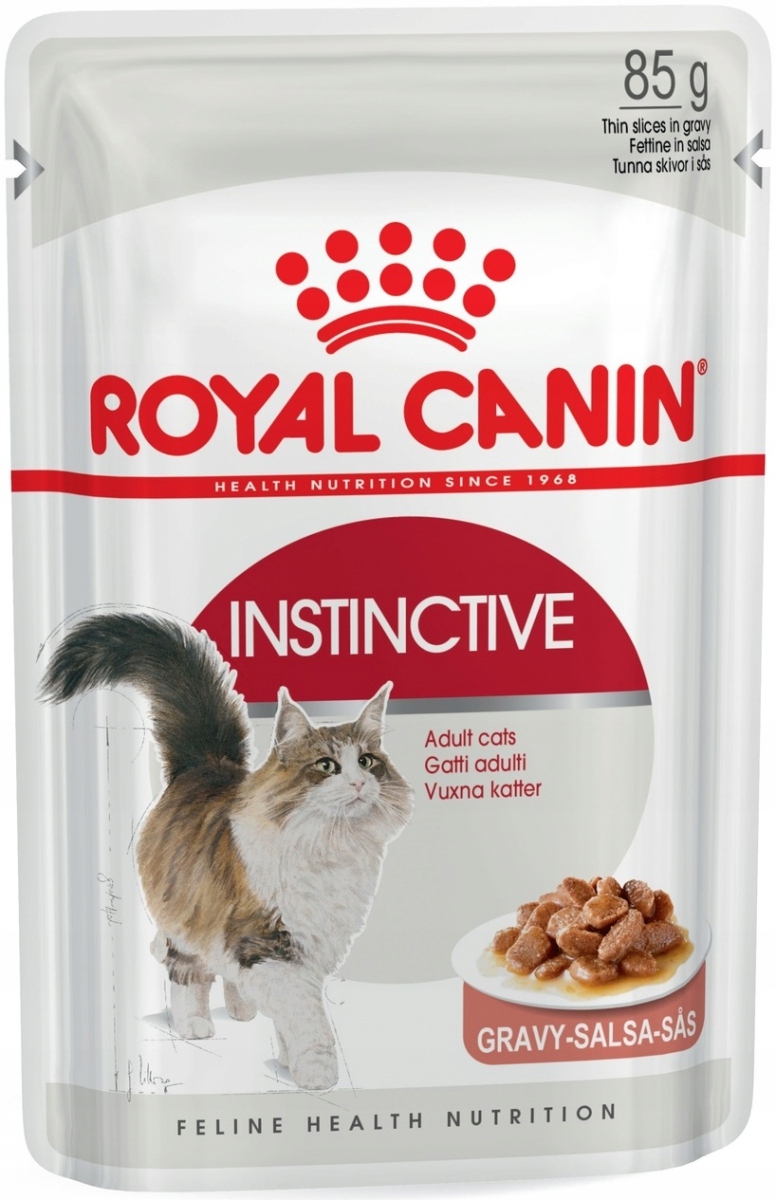 Levně 8X Royal Canin Instinctive vlhké krmivo v omáčce 85 g