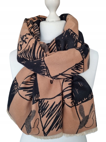 SZAL SZALIK ELEGANCKI DAMSKI DWUSTRONNY CHUSTA DAMSKA Marka inna