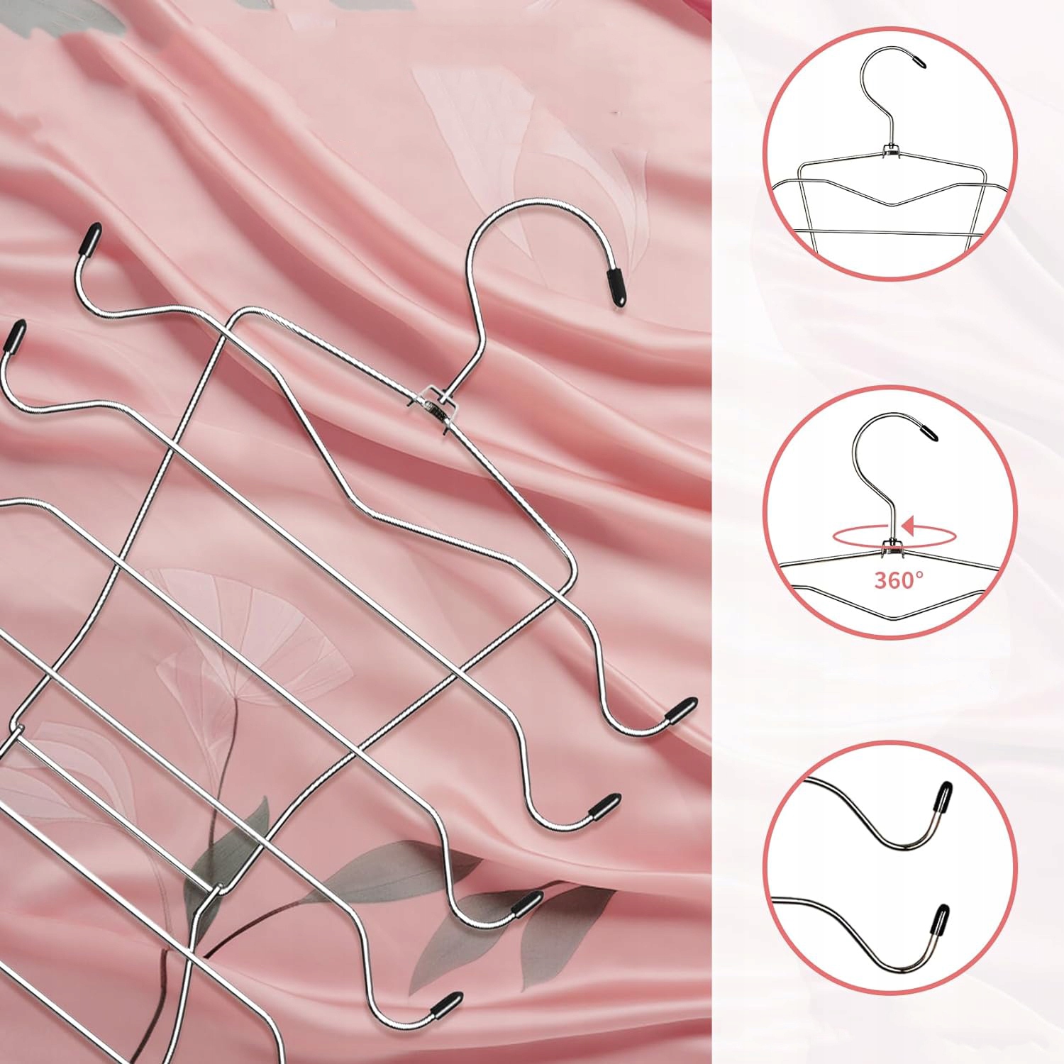 3X SKŁADANY WIESZAK OSZCZĘDNOŚĆ MIEJSCA DLA BRANSOLETKÓW CAMI STANIKÓW Marka bez marki