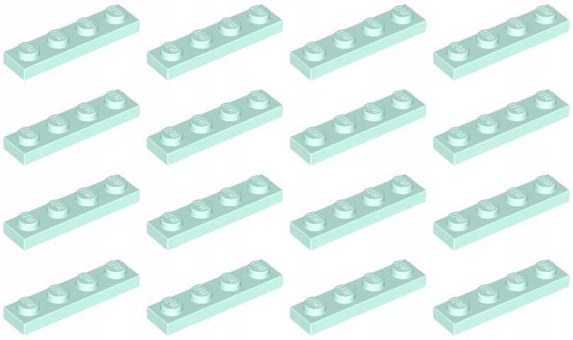 

Lego 3710 Płytka 1x4 light aqua (10g) 16 szt.