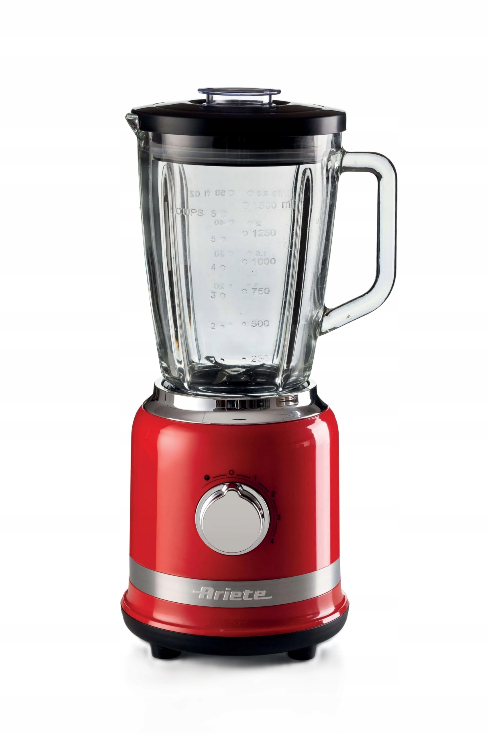 ARIETE Blender Stojący 1000W 1,5L 4 Prędkości Funkcja Pulse Czerwony