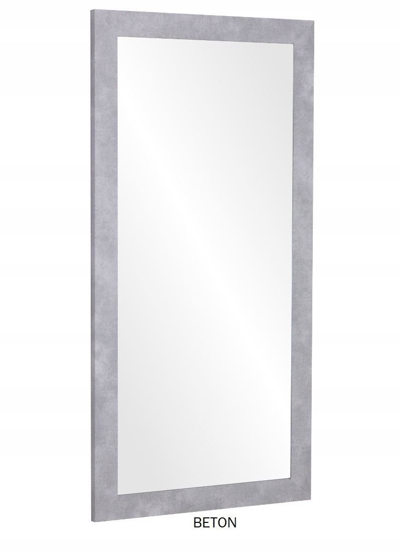 Lustro w ramie klejonej PREMIUM 150x60 BETON Rodzaj zwykłe