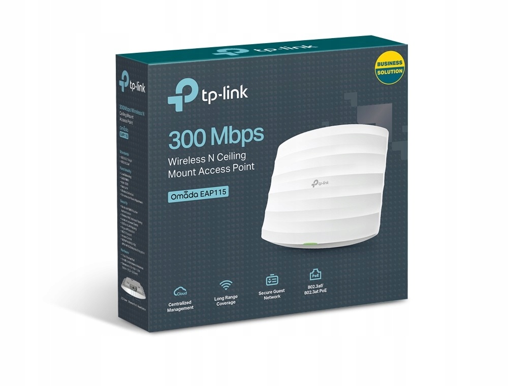 Tp-link Punkt dostępowy N300 PoE EAP115